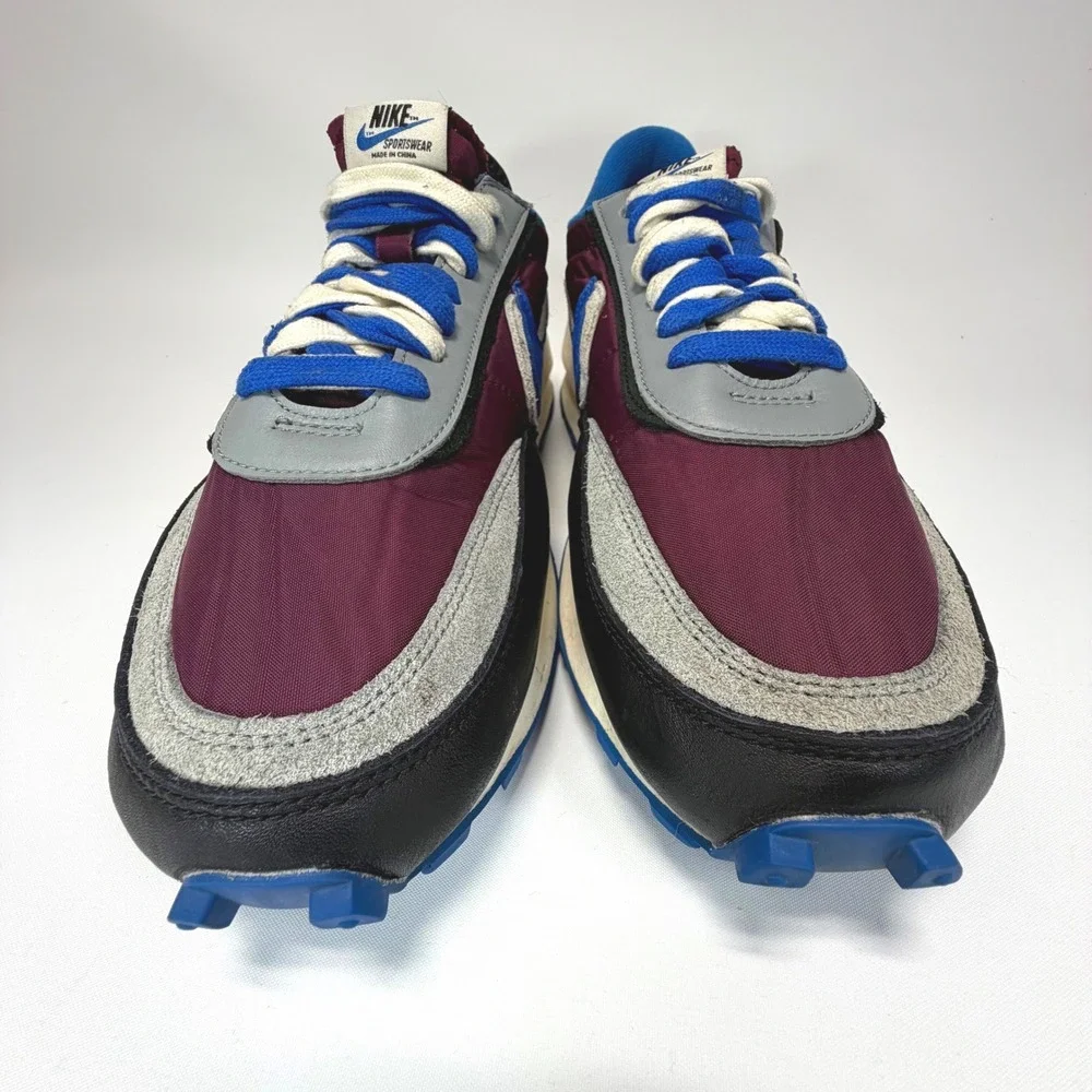 Nike Undercover Sacai LDWaffle Sneakers Men's 12.5 Burgundy Blue DJ4877-600 - Picture 3 of 10